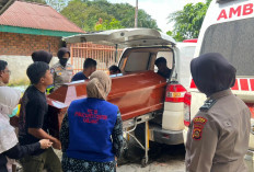 Polwan Polres Lahat Lakukan Kegiatan Trauma Healing kepada Keluarga Korban Kecelakaan Bus 