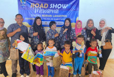 Meriah! Ratusan TK Se Kecamatan Merapi Barat dan Timur Ikuti Lomba Mewarnai Diatas Koran Lahat Pos