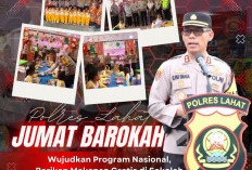  Dukung Program Nasional, Polres Lahat Bagikan Makanan Bergizi Gratis