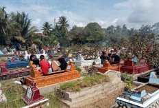 Penziarah Ramai Kunjungi Makam Keluarga, Penjual Bunga Laris Manis 