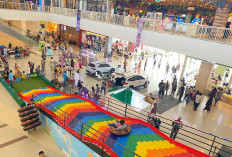 Wahana Seru Rainbow Slide di Citimall Lahat, Jadi Daya Tarik Baru