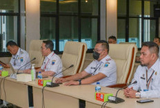 Pj Bupati Lahat Imam Pasli didampingi Sekda Lahat Chandra Paparkan Capaian Pembangunan Kabupaten Lahat