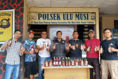 Ratusan Botol Miras Disita, Operasi Pekat Musi 2026 Tegaskan Komitmen Polsek Ulumusi Jaga Kondusivitas Wilayah