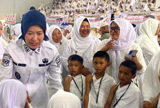 Ribuan Anak Sekolah PAUD Lahat Ikuti Gebyar Simulasi Manasik Haji dan Umrah
