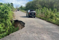 Jalan Poros Pendopo - Tebing Tinggi Terancam Putus, Warga Harapkan Perbaikan Menyeluruh
