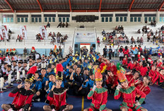 Marching Band Santo Yosef Lahat Sapa Warga dalam Pembukaan Lomba Sound Sport Lahat