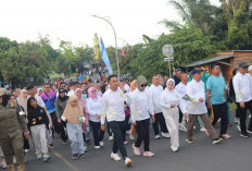 Ribuan Masyarakat Lahat Meriahkan Jalan Santai, Dihadiri Artis Ibu Kota