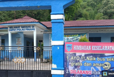 Dishub Lahat Pasang Spanduk di 13 Sekolah : Imbau Anak Sekolah Tak Bergelantungan di Angkutan Umum