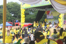 Semarak HUT ke-61, Golkar Lahat Gelar Jalan Sehat 