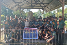 Siswa Dikmataif TNI AD Widyawisata ke Situs Megalitik Tinggihari Kabupaten Lahat
