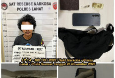 Jajaran Satresnarkoba Polres Lahat Ungkap Pengedar Ganja di Pinggir Jalan Pasar Baru