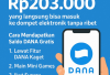 Nomor HP Terhubung DANA Bisa Terima Saldo Gratis Rp203.000