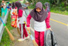 Penuh Semangat, Pelajar Lahat Ikut Aksi Kumpulkan Sampah Plastik