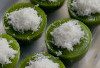 Nikmatnya Kue Lumpang Pandan Khas Palembang Sumatera Selatan, Lebih Nikmat Disandingkan Dengan Teh Panas